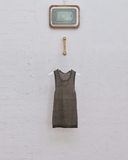 Knitted 999 Silver Open Neck Vest