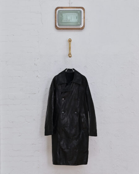 Leather Reversible Raglan Sleeve Trenchcoat